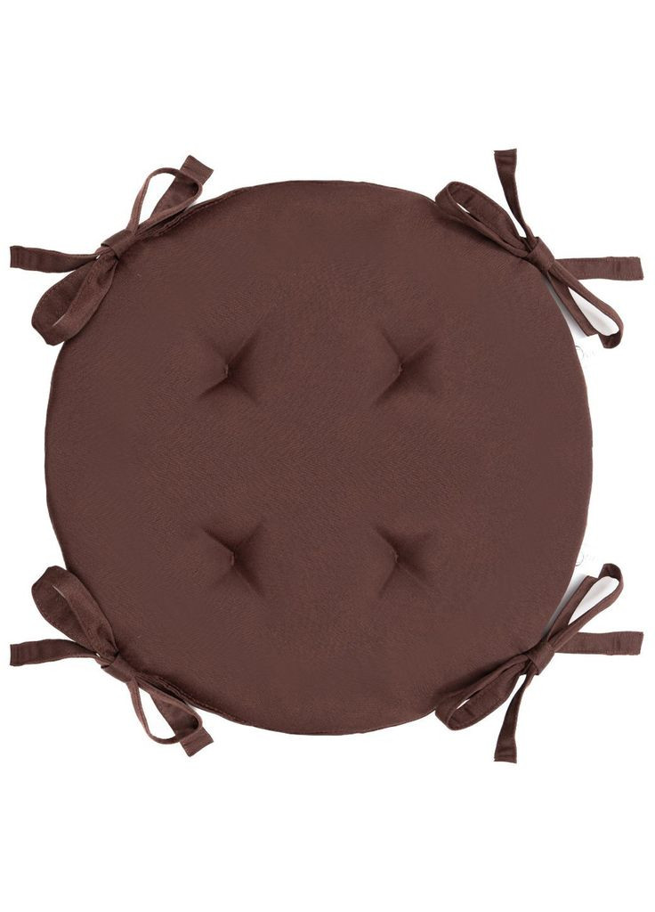 Подушка для кресла Ø 40х3 см шоколадный No Brand (325258953)