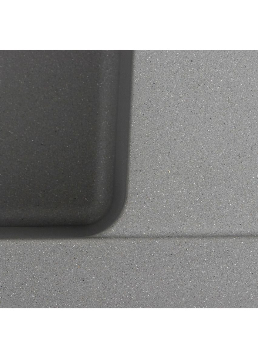 Гранитная мойка для кухни 6250 ZIRKONE матовый Серый металлик Platinum (336939288)