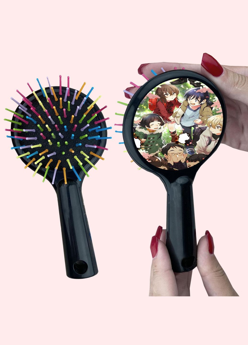 Гребінець для волосся Аніме Місто, де немає лише мене #0005 чорний No Brand (315042410)