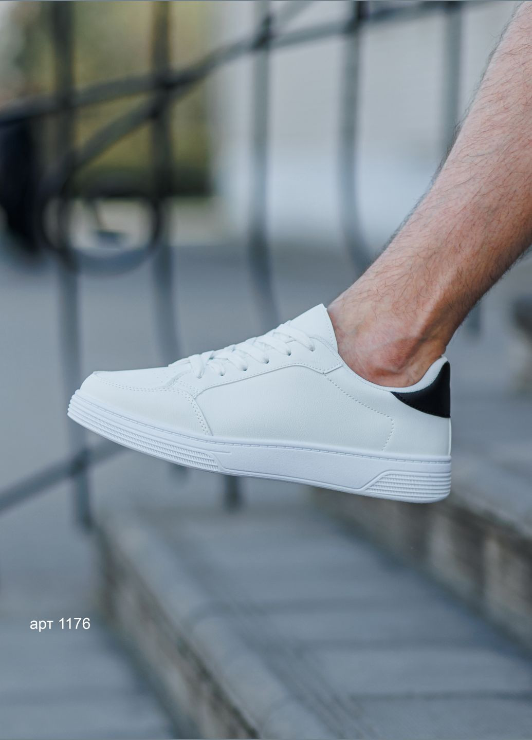Белые кеды мужские classic ked white black No Brand