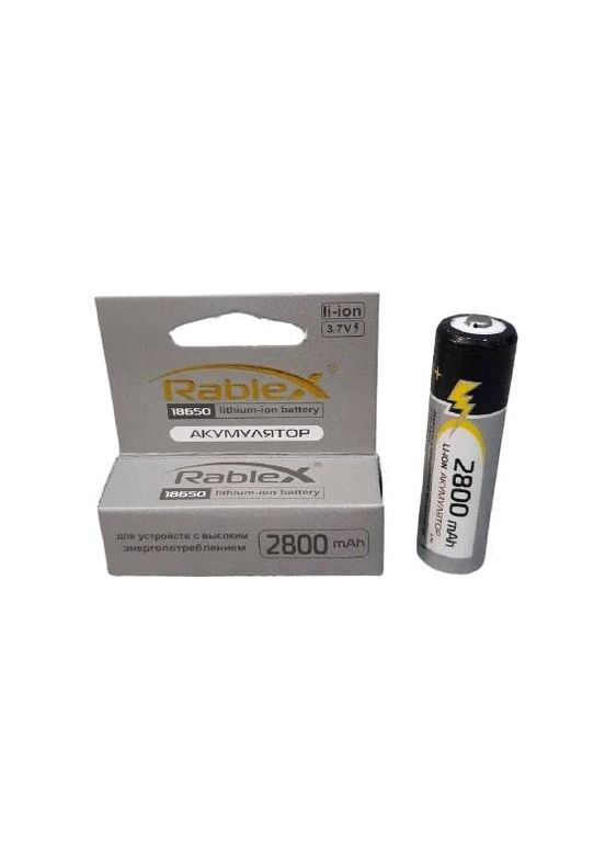 Литий-ионный аккумулятор 18650 2800 mAh 3.7 V (Li-ion) Original Rablex (317399871)