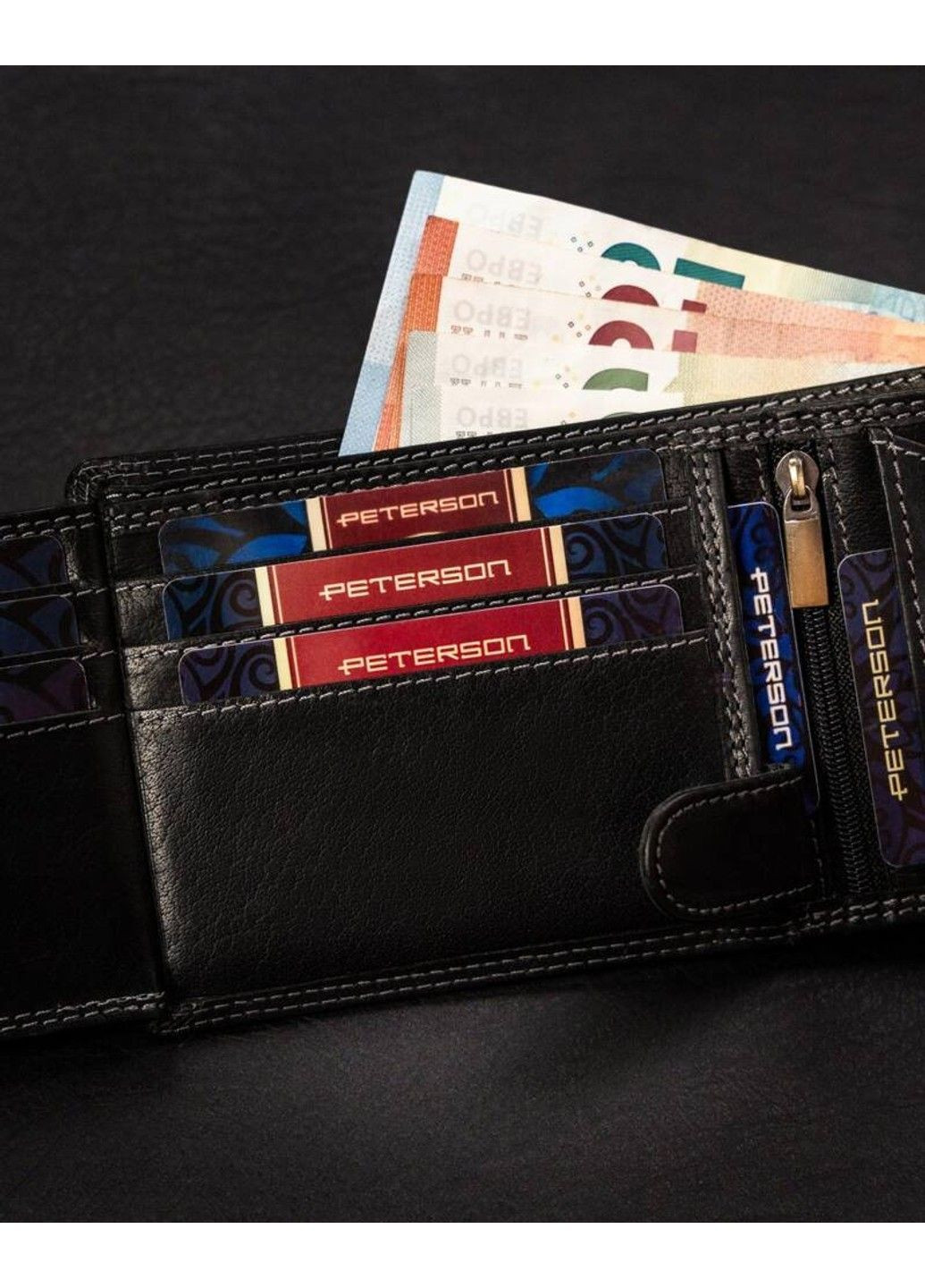 Гаманець чоловічий шкіряний PTN WL-0305L-COM Peterson (372578651)