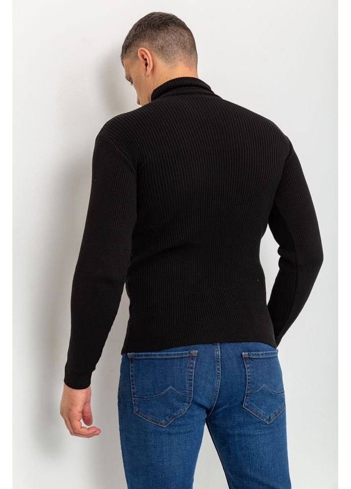 Чорний демісезонний светр-гольф чоловічий Sport Line