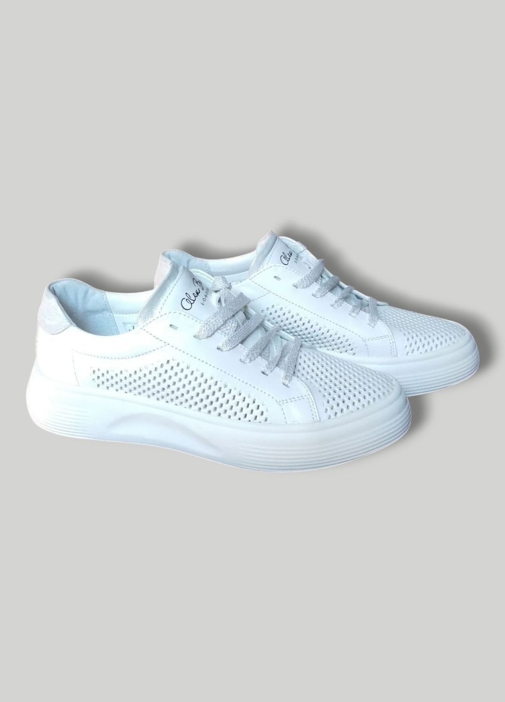 Кросівки шкіряні жіночі No Brand білі літо (323159171)