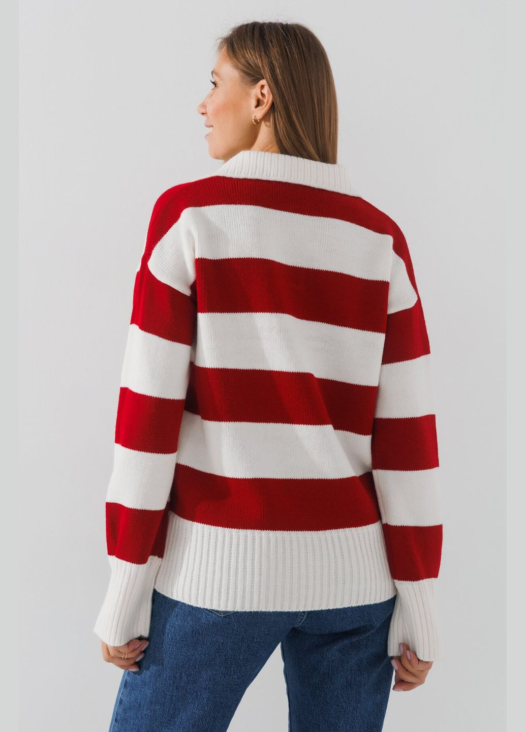 Комбінований зимовий джемпер з візерунком жіночий wtc02400 shop (2000990792150) джемпер LAWA