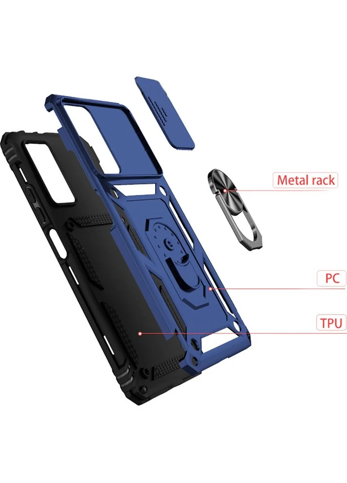 Чехол Military для Samsung Galaxy S21 FE SM-G990 Blue (707365) BeCover (323128130)