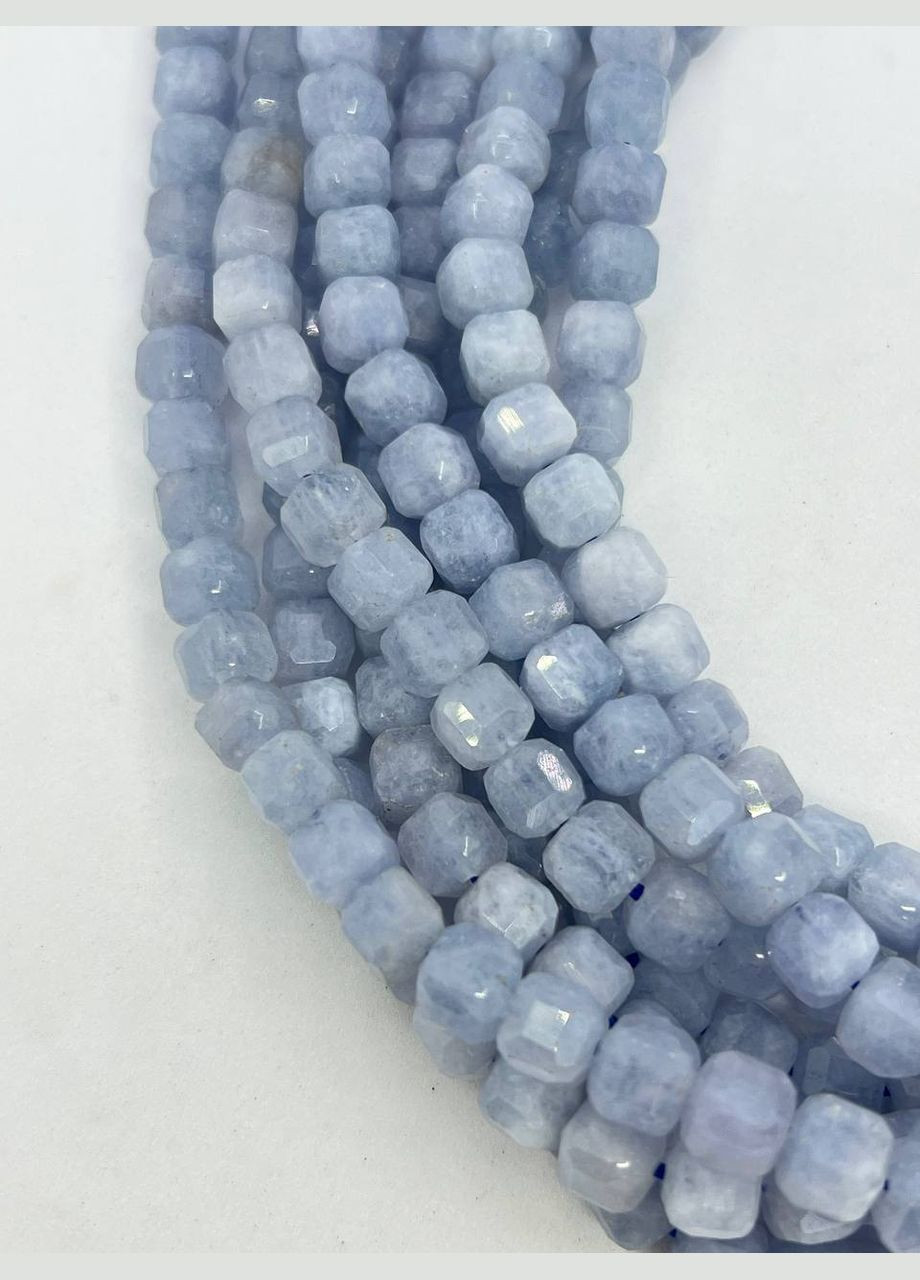 Аквамарин на нити без замка 8х8 мм 40 см No Brand (321963923)