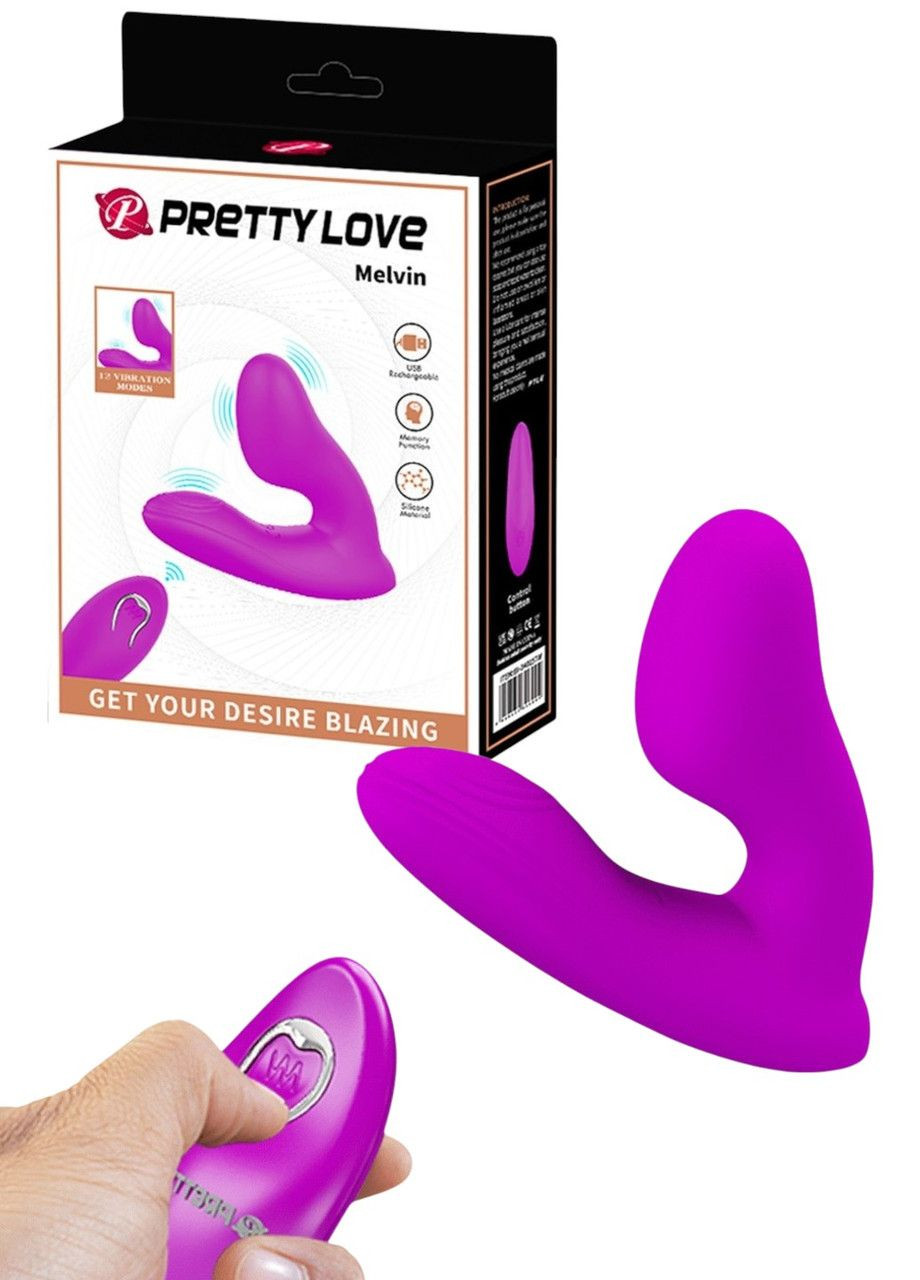 Вібратор анальний Pretty Love Melvin масажер для стимуляції та задоволення фіолетовий LyBaile (316630969)