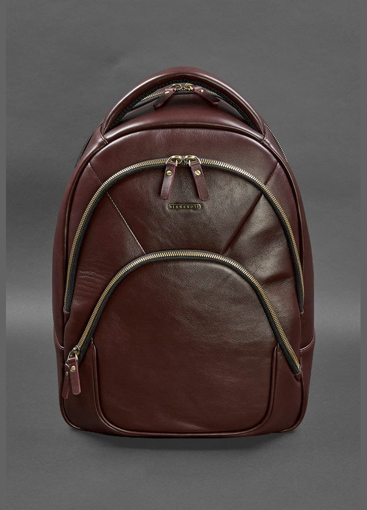 Кожаный рюкзак бордовый краст (A-027763) BlankNote (330144513)