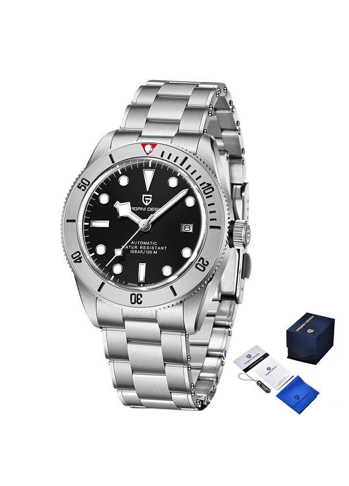 Годинник наручний PD-1709 Silver-Black Pagani Design (342104209)