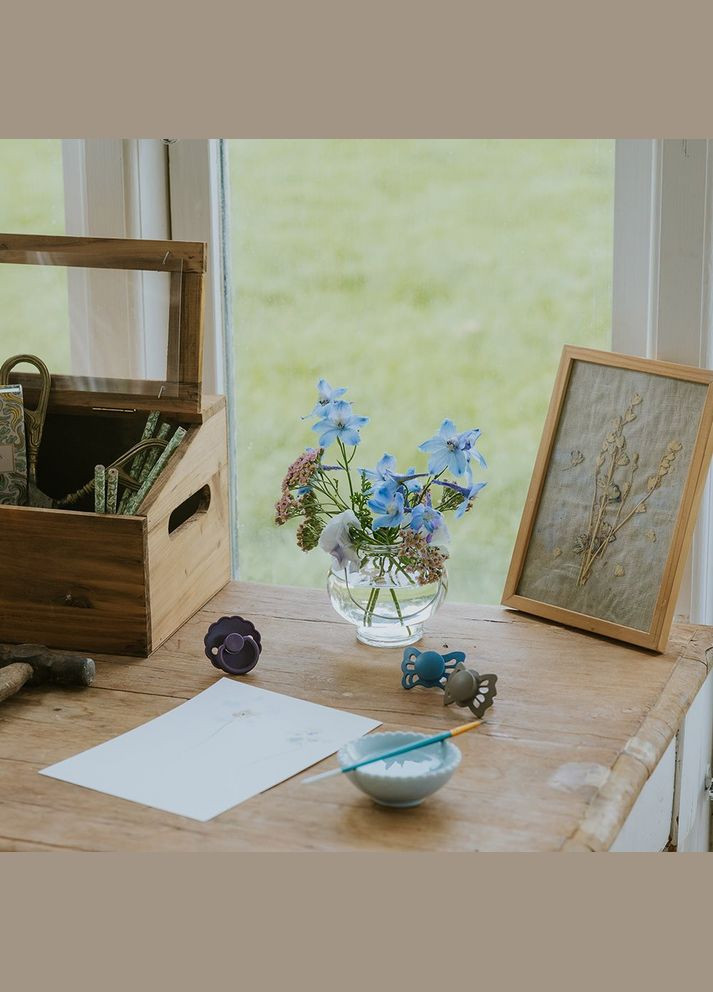 Соска пустушка Dream фіолетова 0-18 місяців FRIGG (323651733)