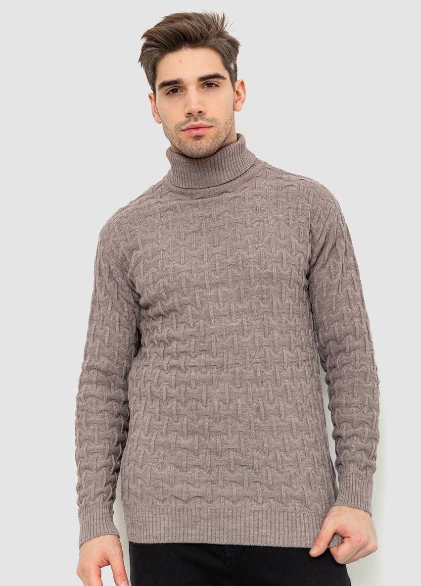 Гольф-светр чоловічий, колір мокко, Ager (292130647)