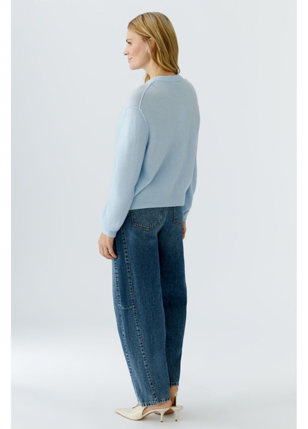 Голубой демисезонный кардиган Oui