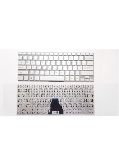 Клавіатура Sony svf14e (fit 14e series) серебро без рамки ua (275092789)