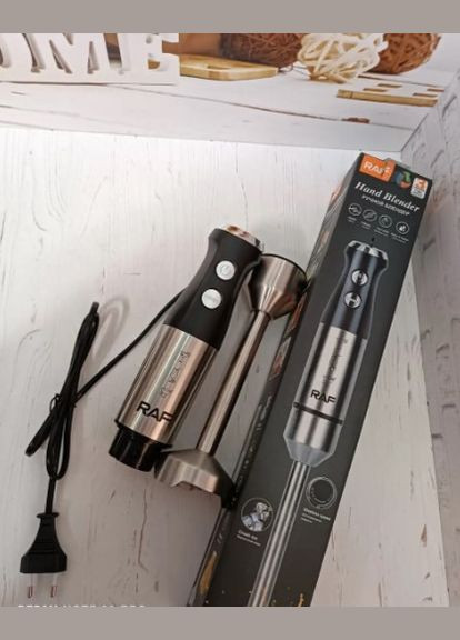 Погружной Блендер R.317B домашний кухонный | ручной миксер | измельчитель 800 Вт RAF (296925842)