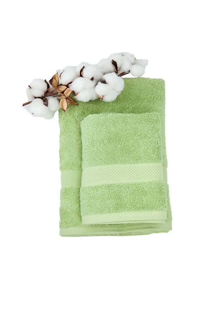 Бавовняний рушник для тіла 70*140 см, 470 г/м2 Honey Салатовий (2528070140) ТЕП однотонний салатовий