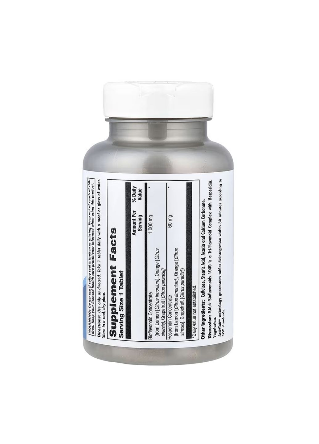 Біофлавоноїди 1000мг для імунітету та судин антиоксиданти підтримка здоров'я 100 табл KAL (368981825)