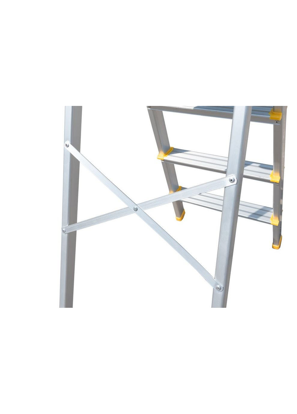 Драбина алюмінієва GM 6 ступенів h=1280 мм max 150 кг (79-1106) Mastertool (311557893)