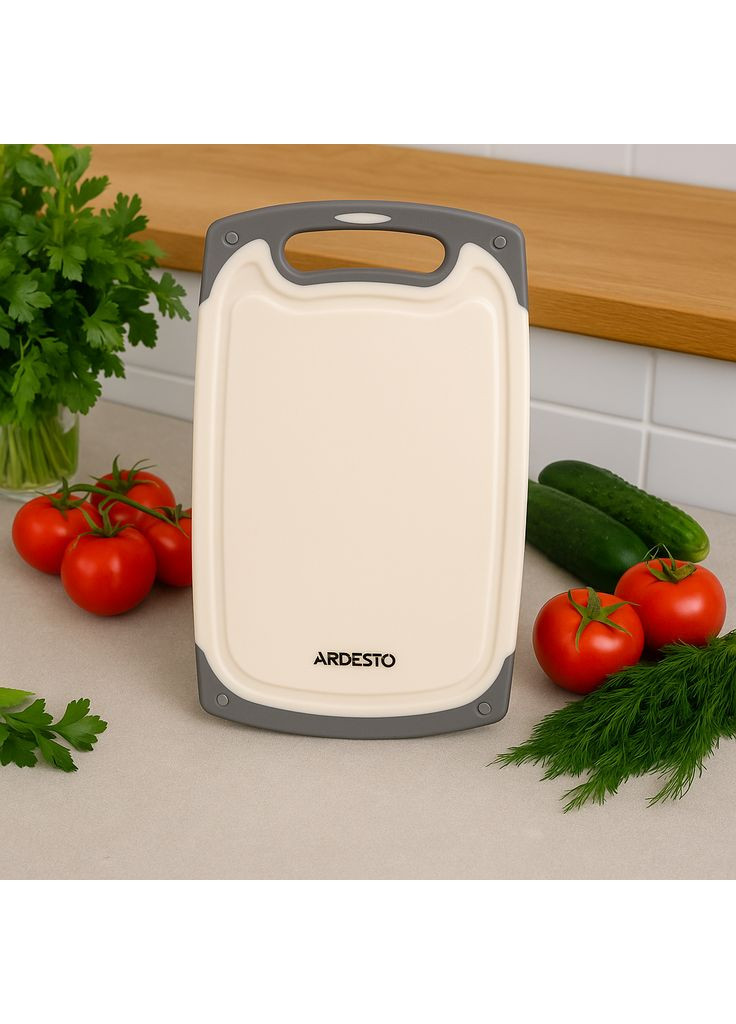Разделочная доска пластиковая 33×20×0,85 см кремовая AR1433BG Gemini Ardesto (364195582)
