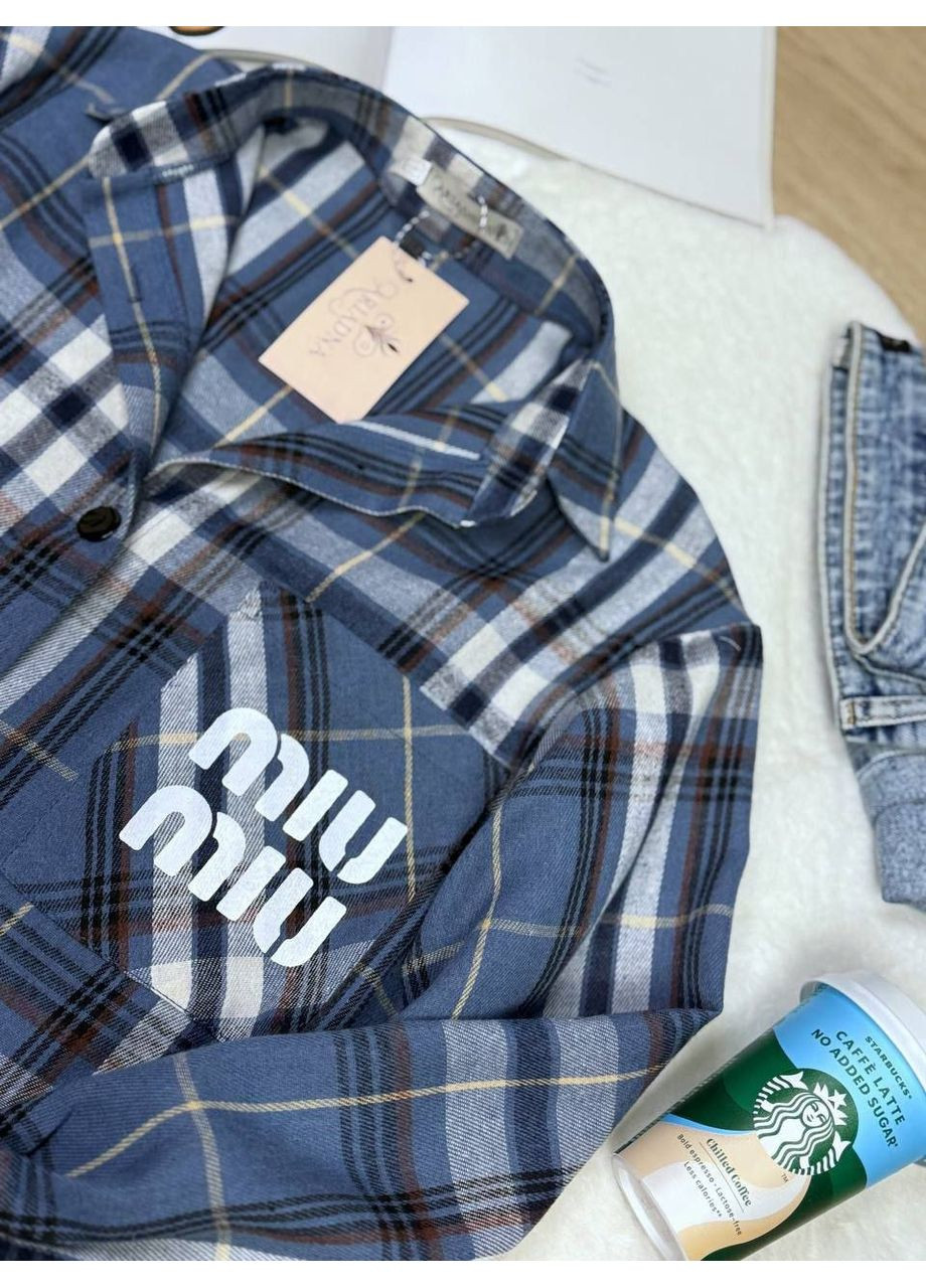 Синяя рубашка No Brand