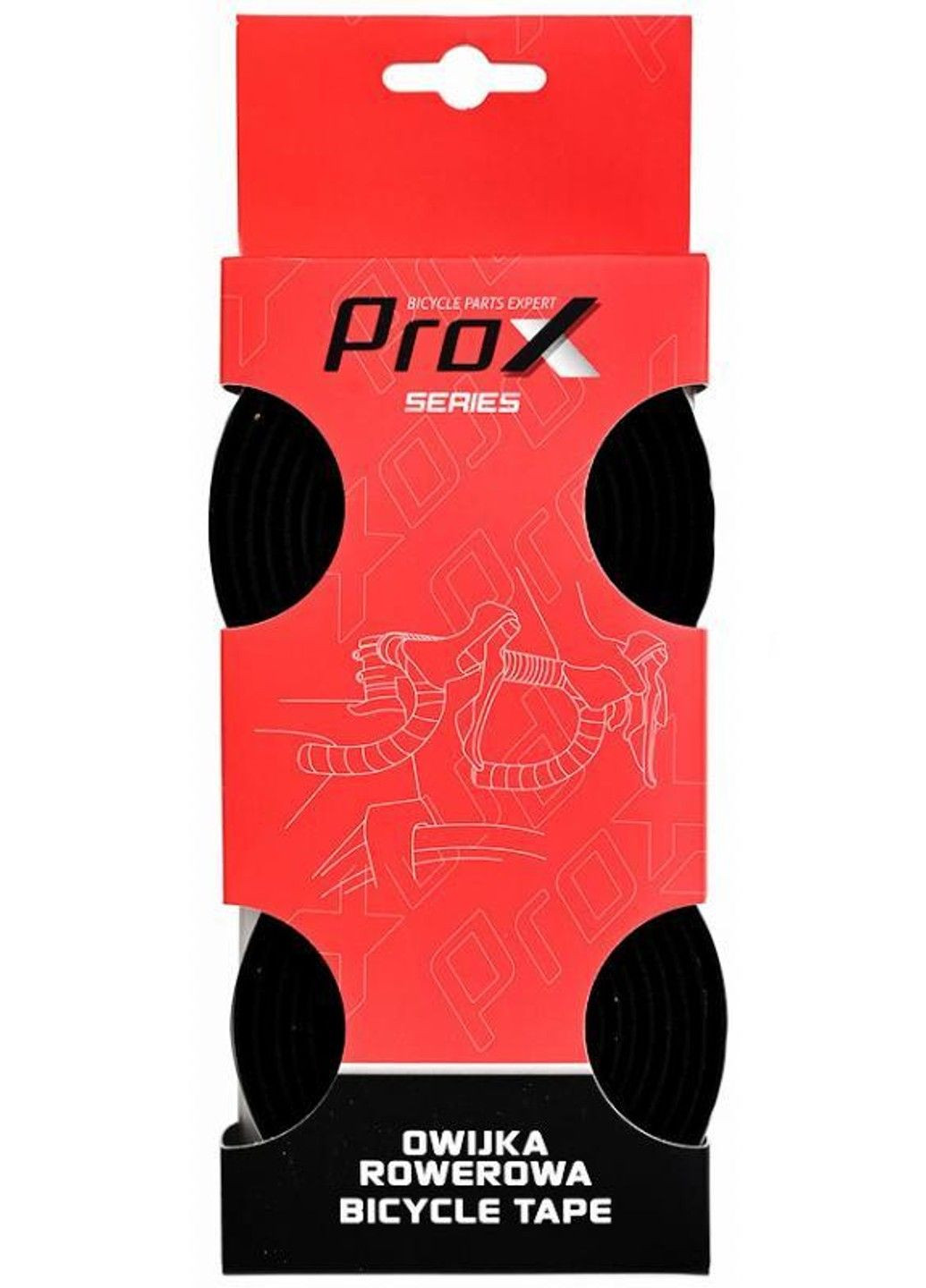 Обмотка на кермо TP-324 PU+EVA, чорний ProX (356453083)