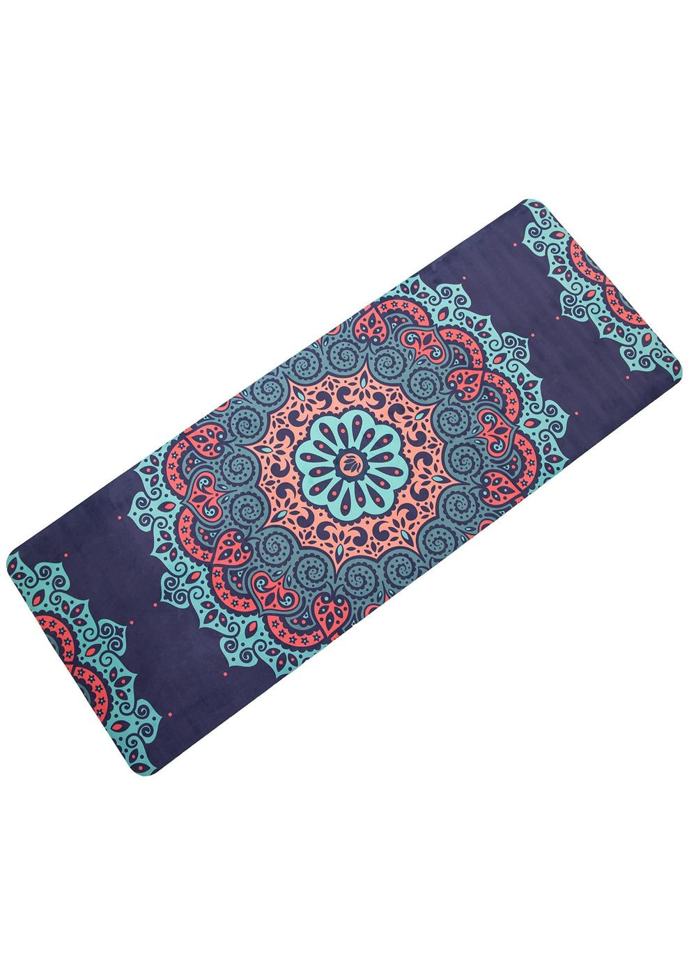 Килимок для йоги та фітнесу спортивний каремат (каучук+замша) 4мм 183x68см (OF-0286-022) OSPORT (369976383)