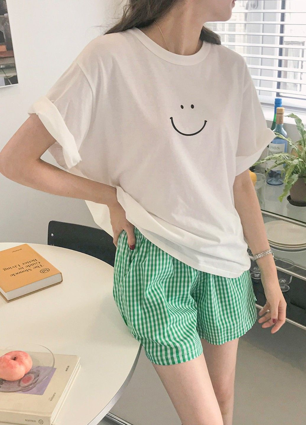 Стильний жіночий домашній комплект для сну та дому з футболки та шортиків Smile Comfort No Brand (291021223)