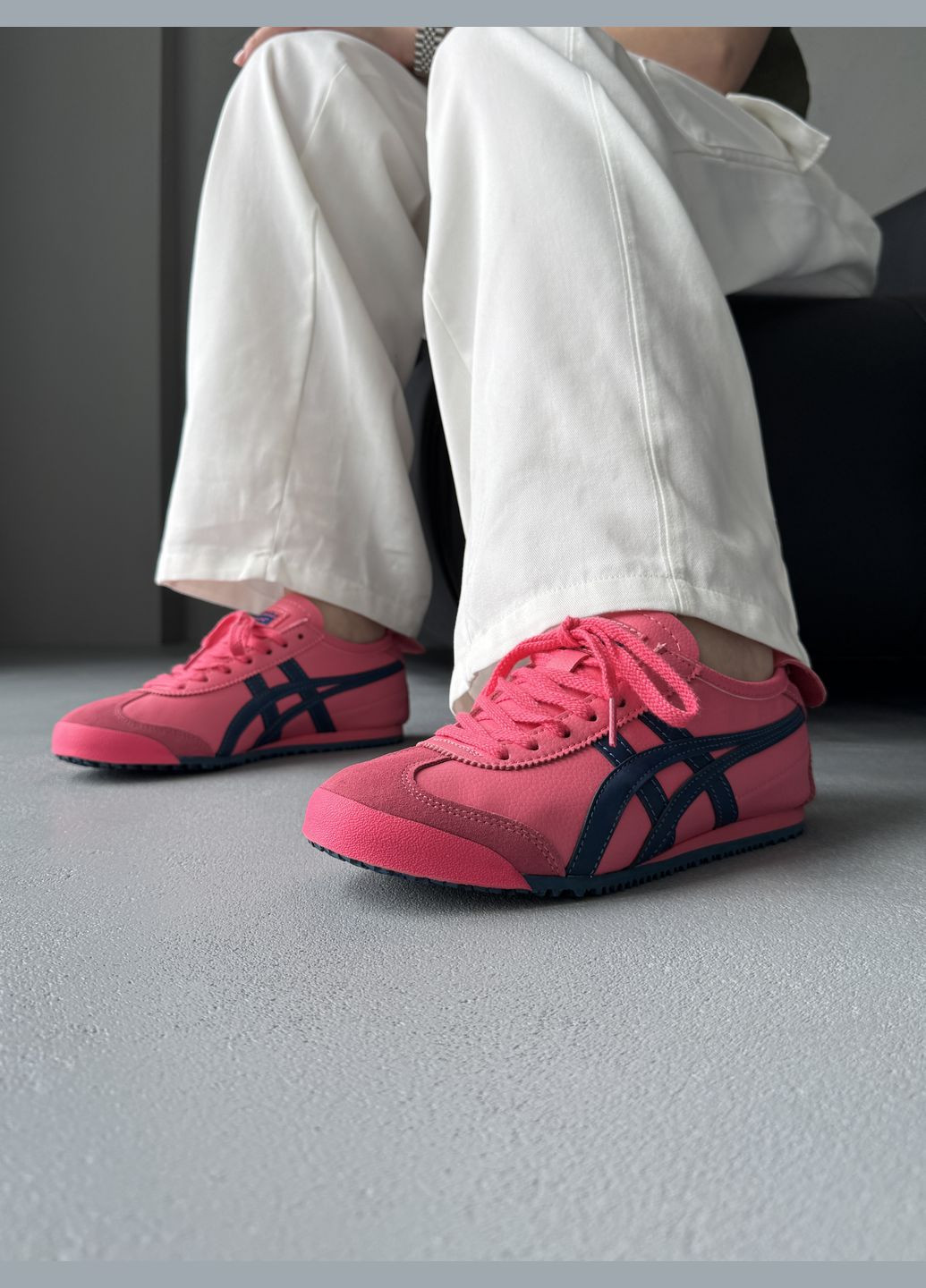 Кроссовки женские Asics Onitsuka Tiger Mexico Pink Blue | Асикс Онитсука Тайгер розовые No Brand розовые демисезоны (342717944)