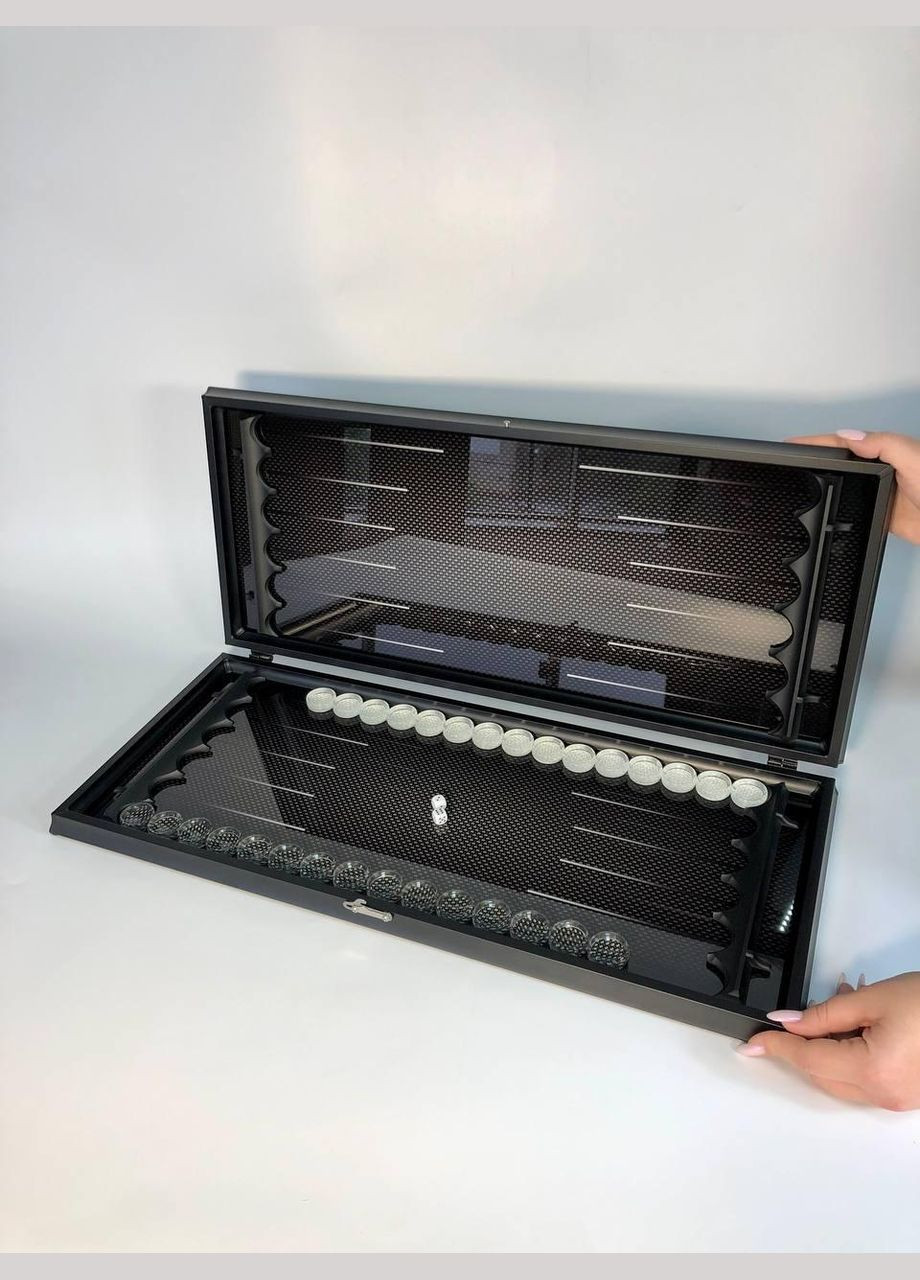 зі скла, Карбон, 61×27×5 см, арт. 250083 Кавун Нарди (335212048)