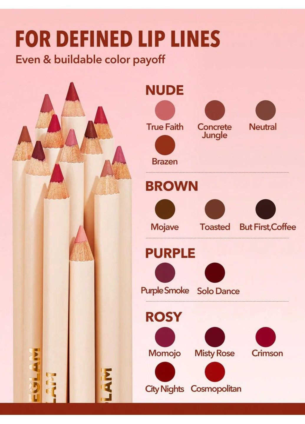 Олівець для губ Lip Facts Lip Liner Trusty Sheglam (340232699)