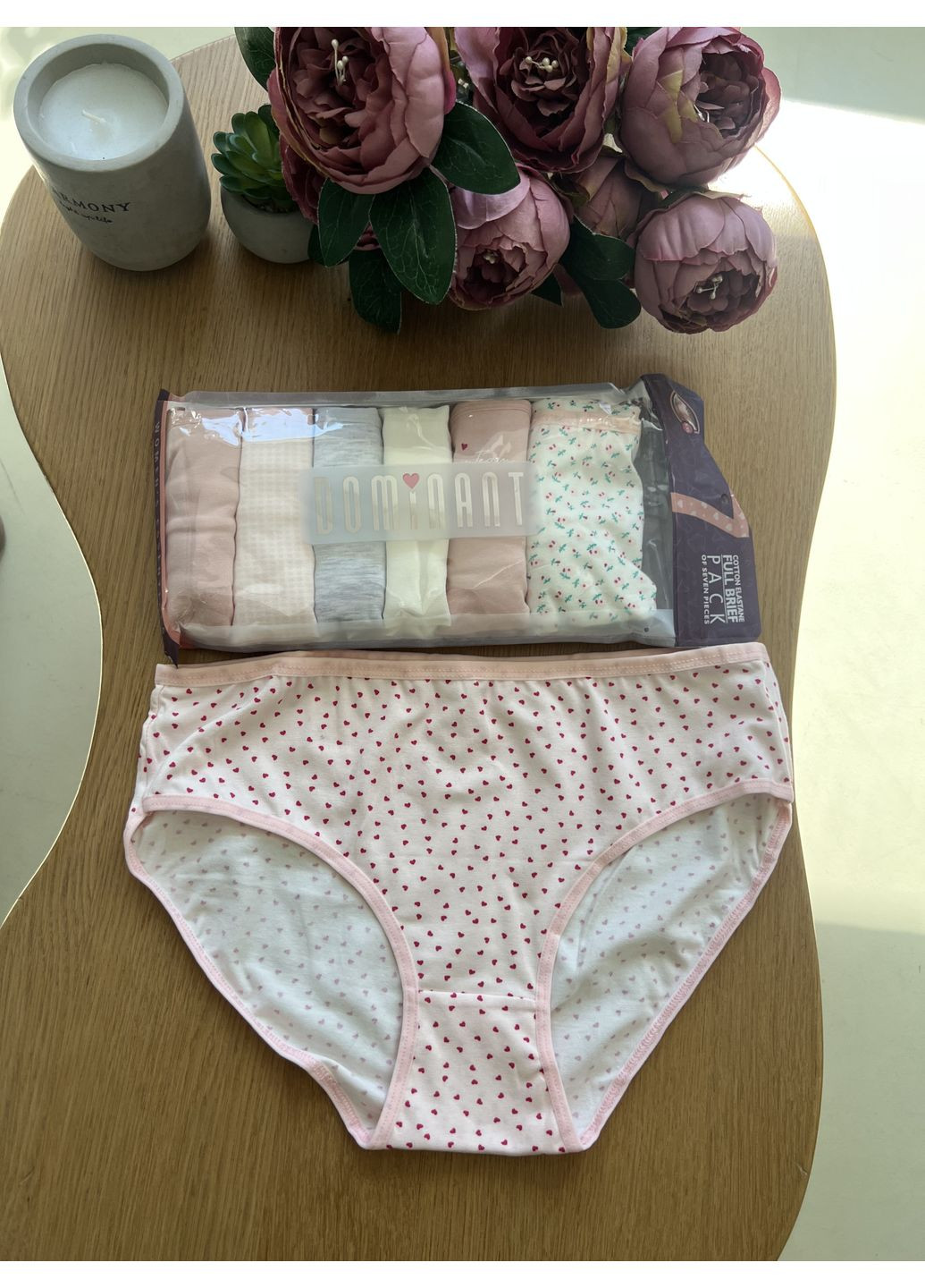 Бокс трусиков-слепов 7 шт в пастельных оттенках с принтами KozaBiat (365267942)