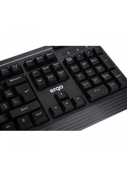 Клавіатура KB612 USB Black (KB-612) Ergo kb-612 usb black (268140100)