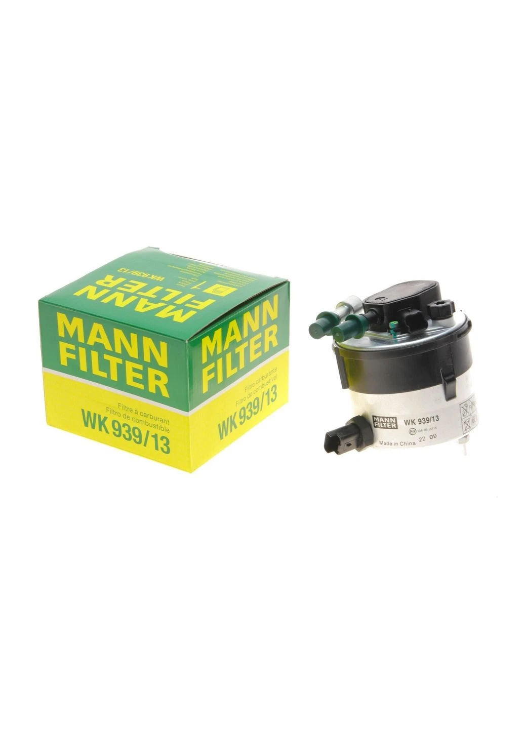 Фильтр топливный Volvo C30/S40 II/S80 II/V70 III/Ford C-Max/Fiesta V-VI/Focus II/Mazda 2/3 1.6D WK 939/13 UA63 MANN (366133019)