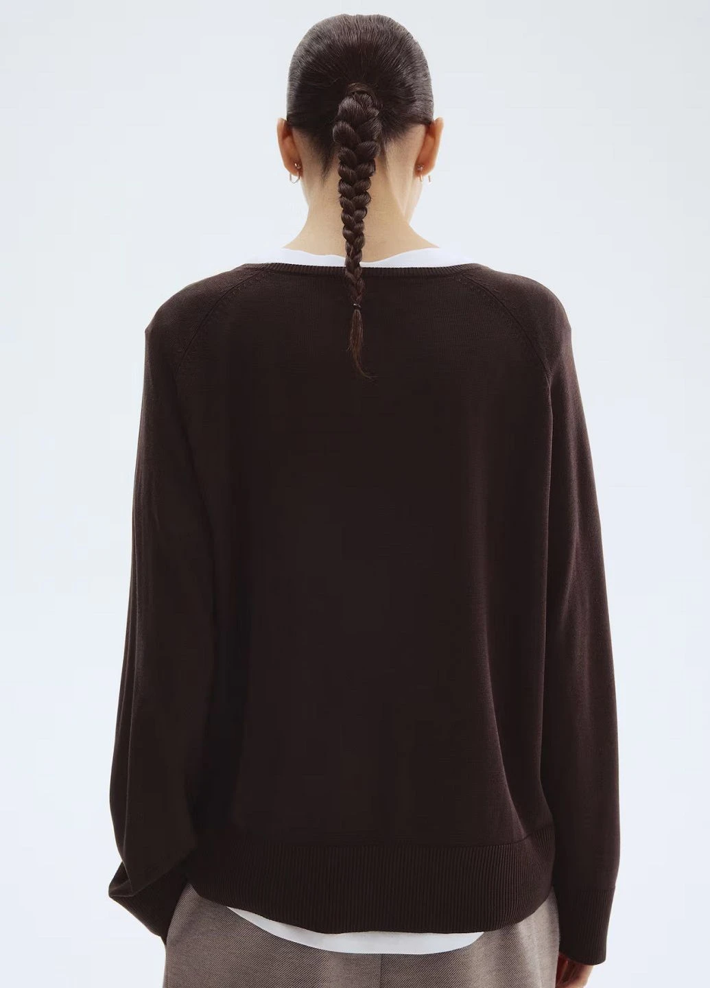 Темно-коричневий демісезонний светр H&M