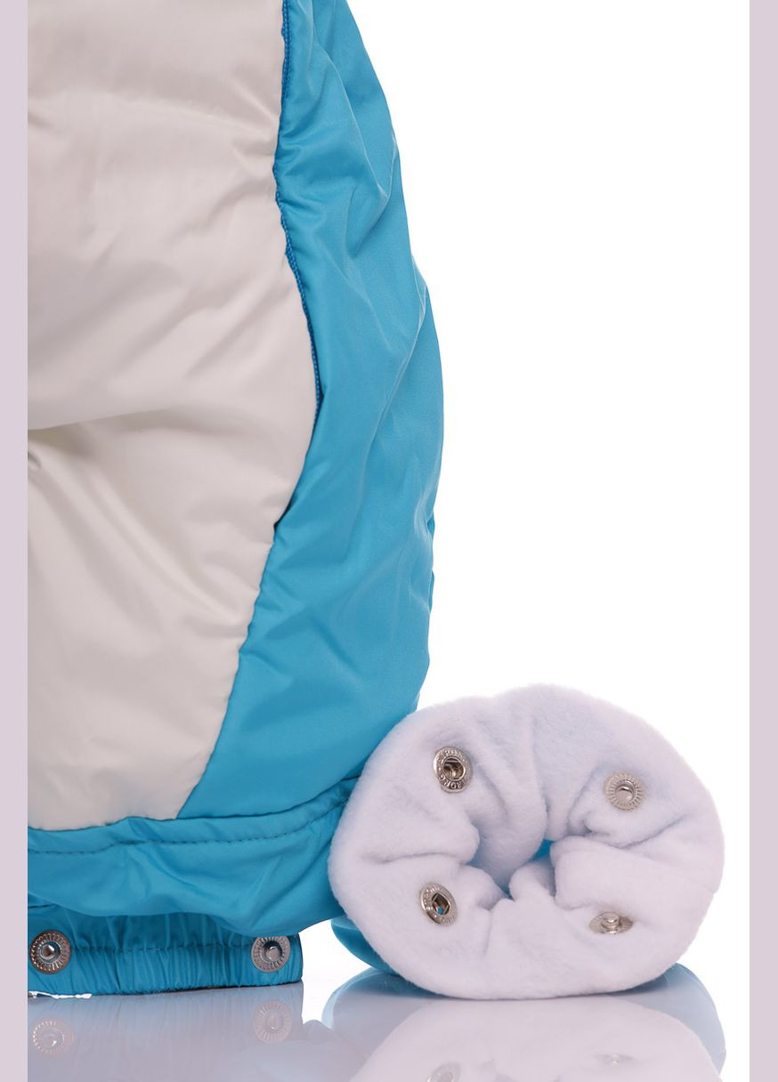 Комбинезон Трансформер для мальчика на флисе белый с бирюзовым 86 см (37580) BABYKROHA (297200574)