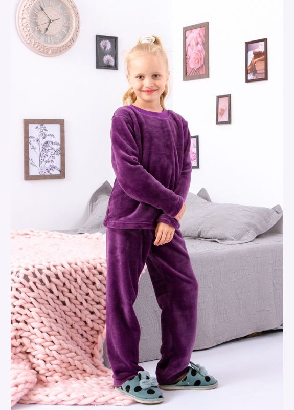 Фиолетовая зимняя пижама для девочек (p-5454) Носи своє