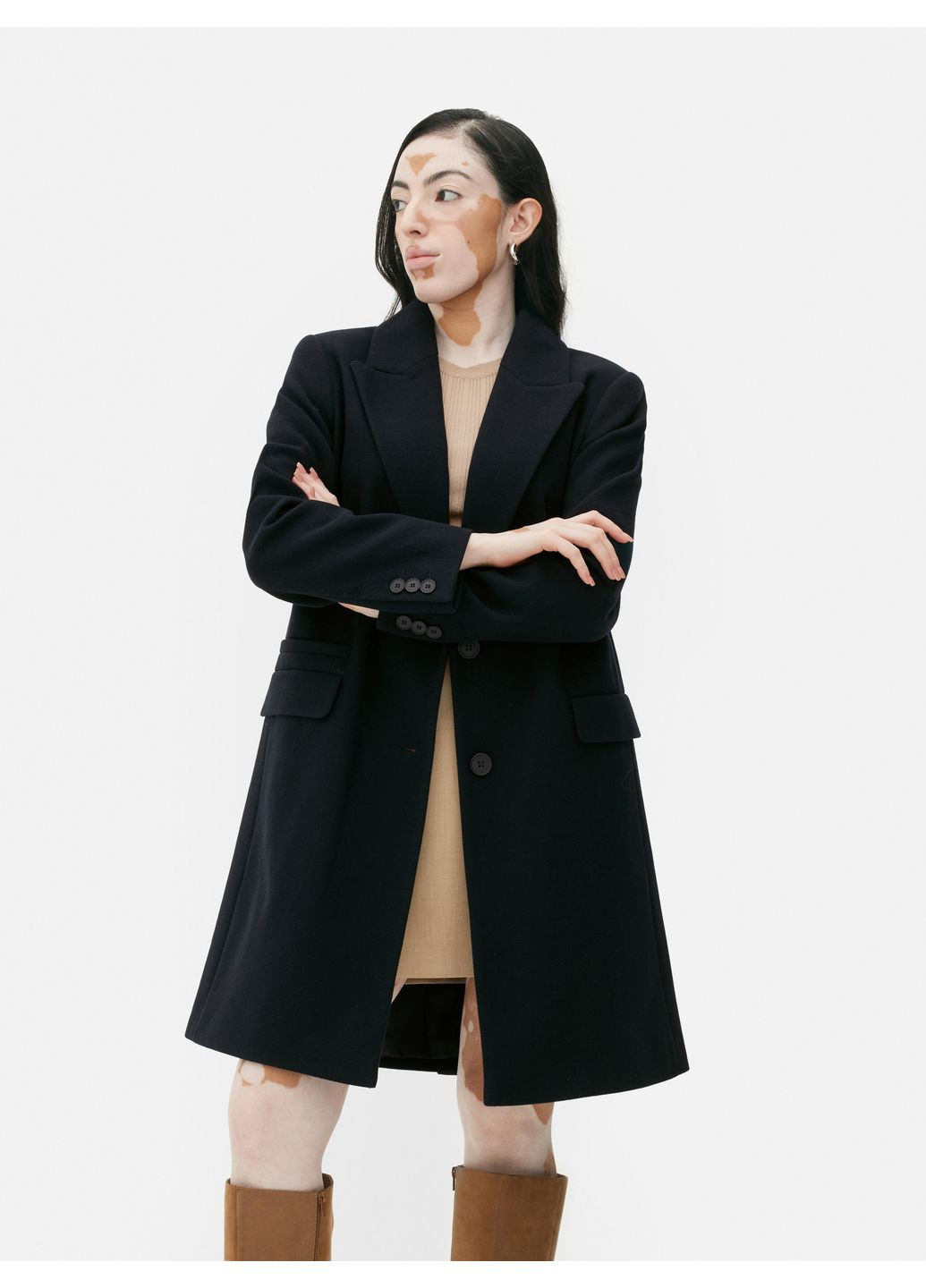 Чорне Пальто демісезон,чорний, Primark