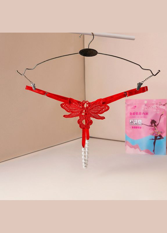 Трусики з розрізом стрінги з перлинками намистинками (арт. 8033) No Brand (346121298)