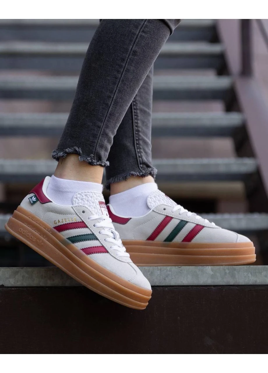 Комбіновані літні кросівки adidas gazelle bold maple leaf адідас газель No Brand