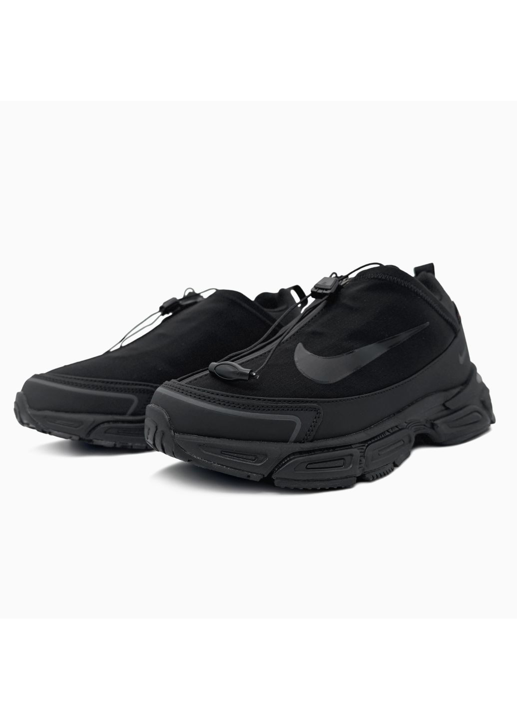 Серые демисезонные кроссовки мужские nike zoom pulse black / grey cordura найк зум пульс No Brand