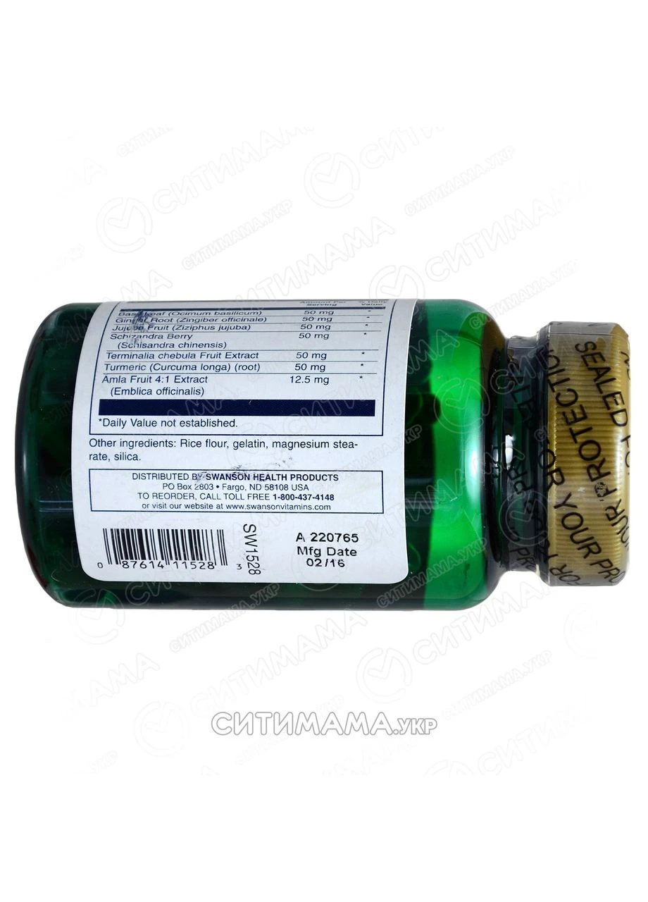 Амалакі повного спектру, антиоксидант,, 60 капсул Swanson (364311198)