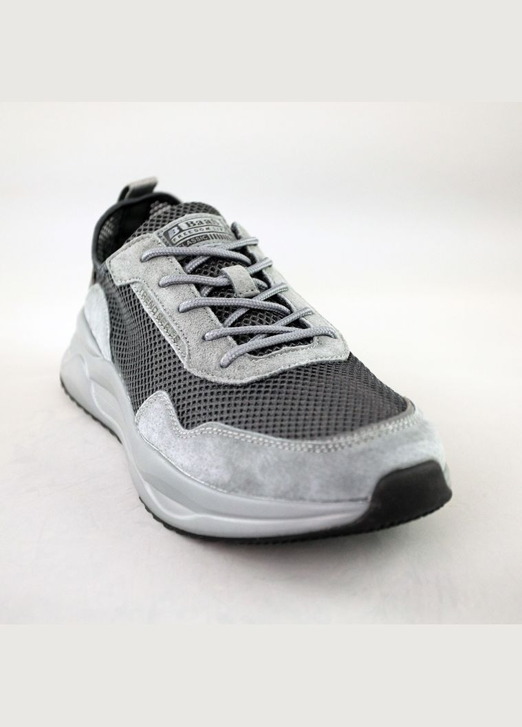 Сірі кросівки чоловічі сітка Baas