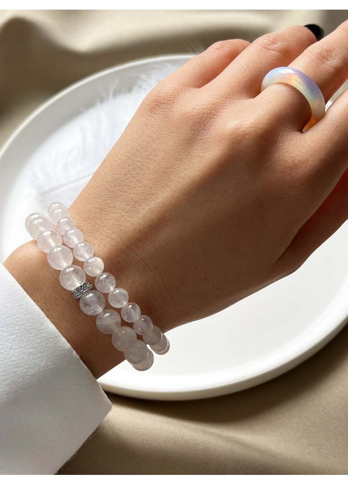 Голубой набор браслетов из натуральных камней 4629 LeBijou (367580246)