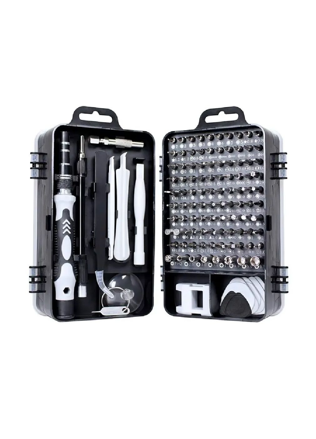 Набір комплект інструментів у кейсі для розбирання ремонту мобільних телефонів комп'ютерів 133 штуки (479737-Prob) Сірий Unbranded (323056028)