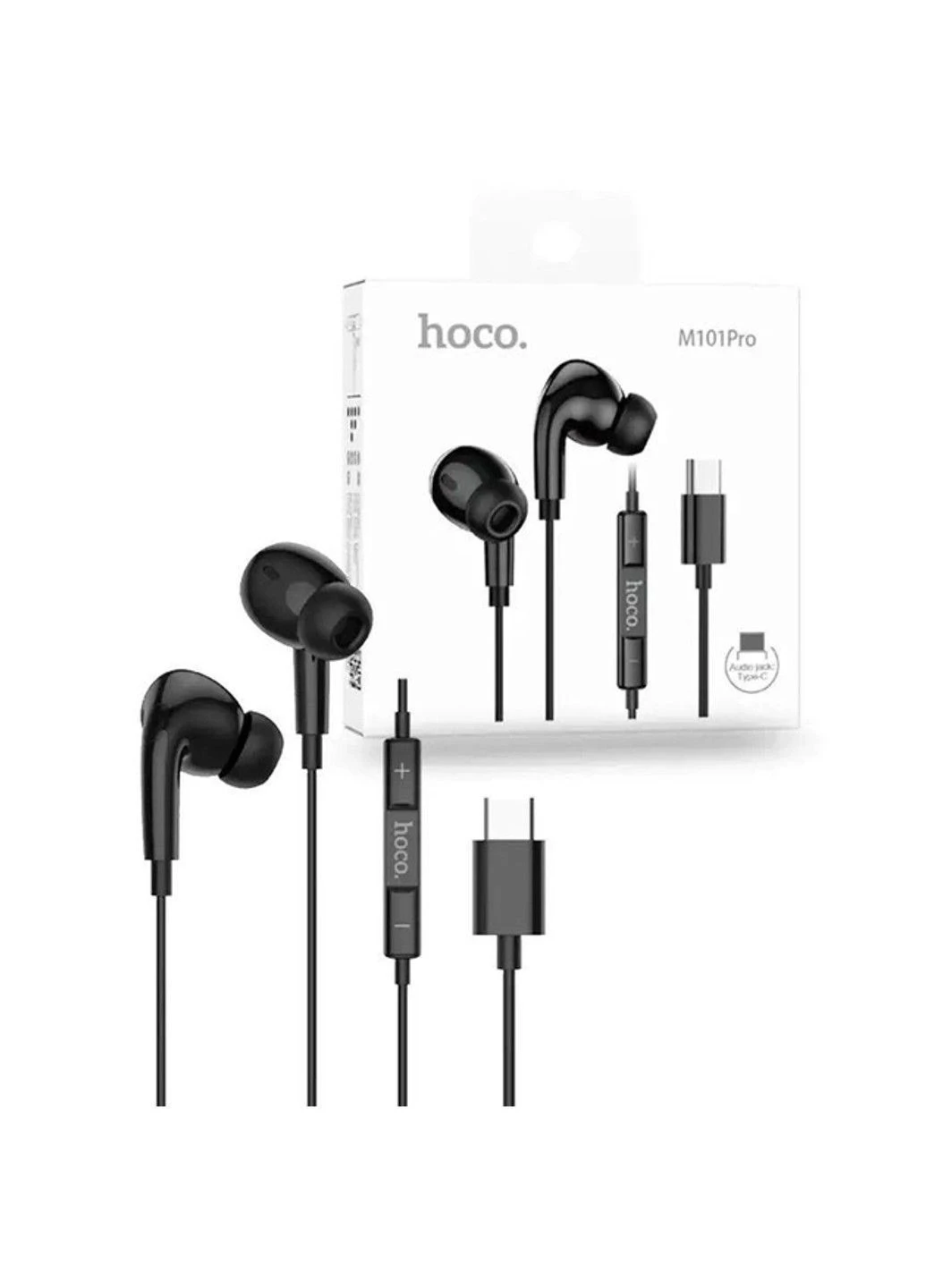 Наушники проводные M101 Pro Crystal (Type-C) Black Hoco (381538324)