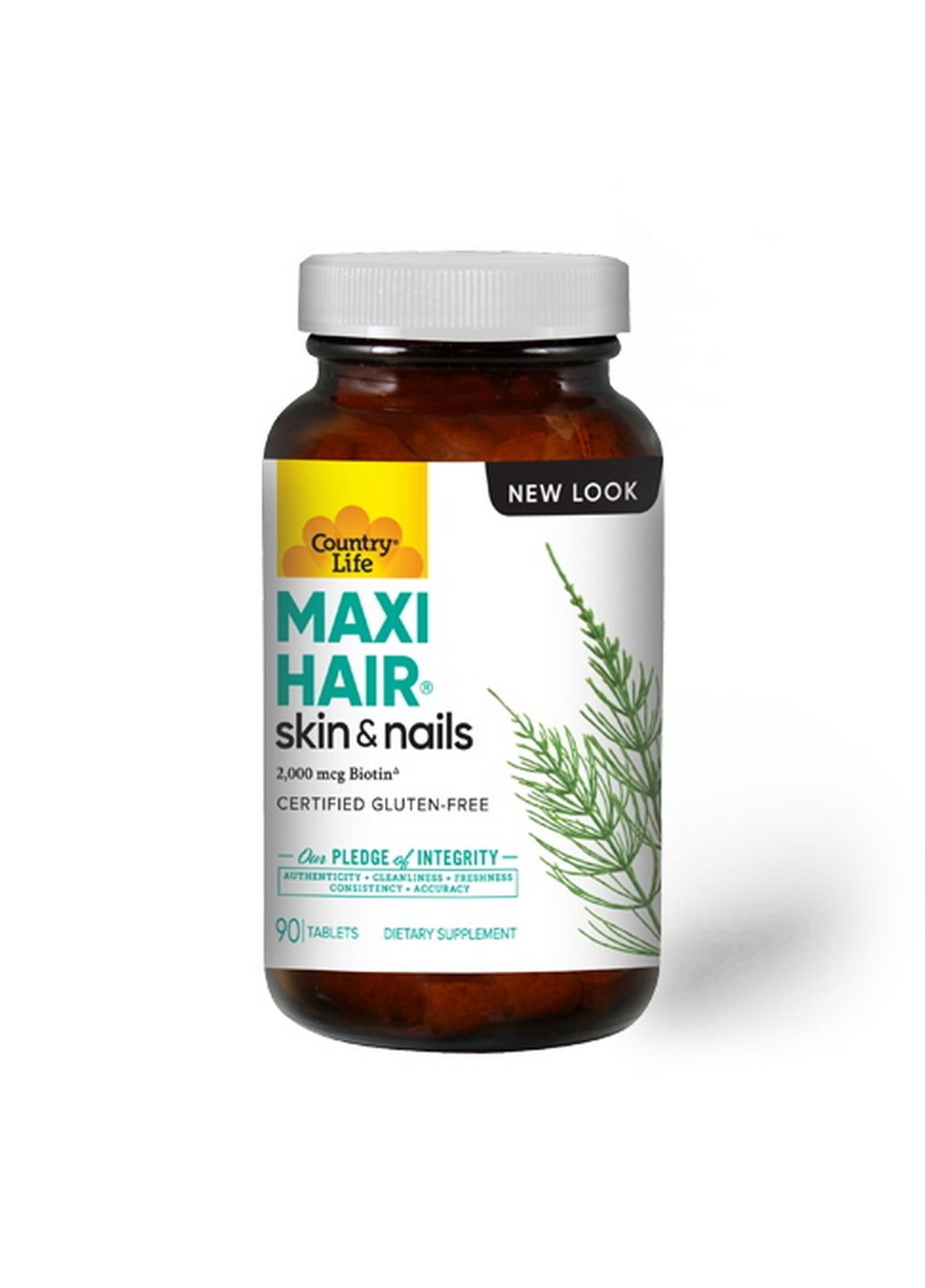 Вітаміни та мінерали Maxi-Hair, 90 таблеток Country Life (293481998)