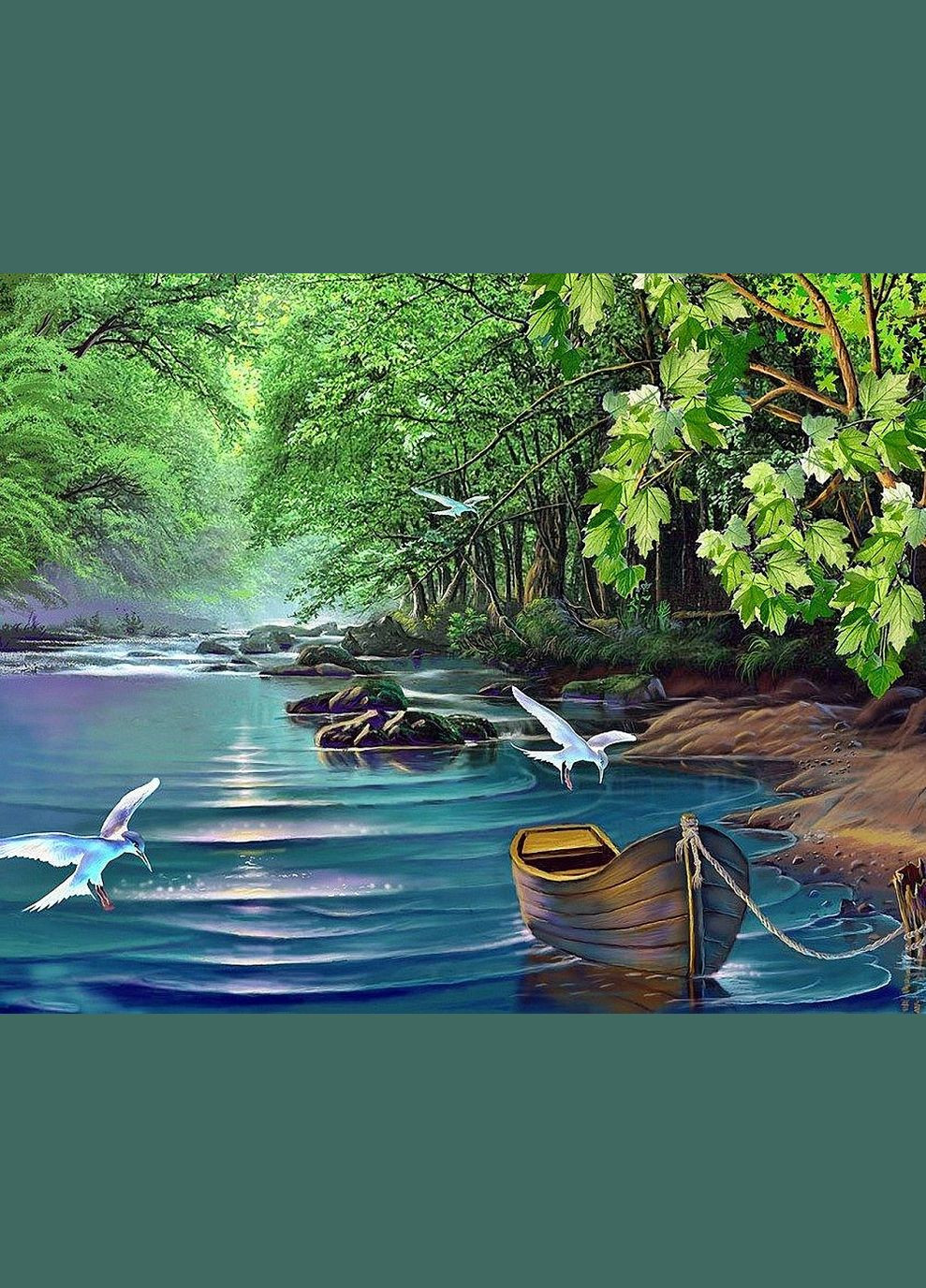 Набор алмазной вышивки "Быстрая речка". Художник Tsyganov Viktor Чарівний діамант (333710682)
