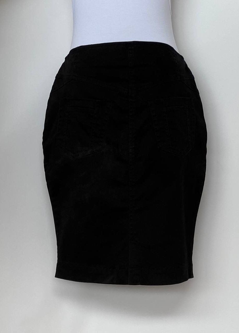 Черная повседневная однотонная юбка черный Diesel