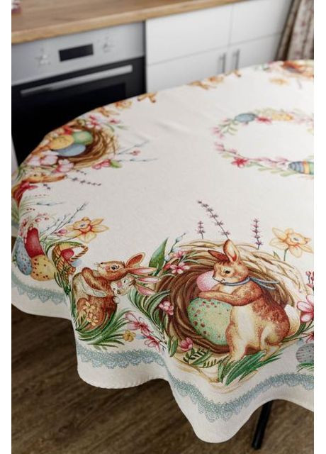 Скатертина овальна Злагода 135х240 см Різнокольоровий (8323) Прованс (361784929)