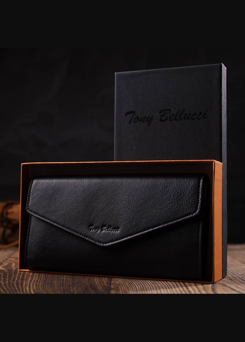 Жіноче містке портмоне з натуральної шкіри 21976 Tony Bellucci (331913233)